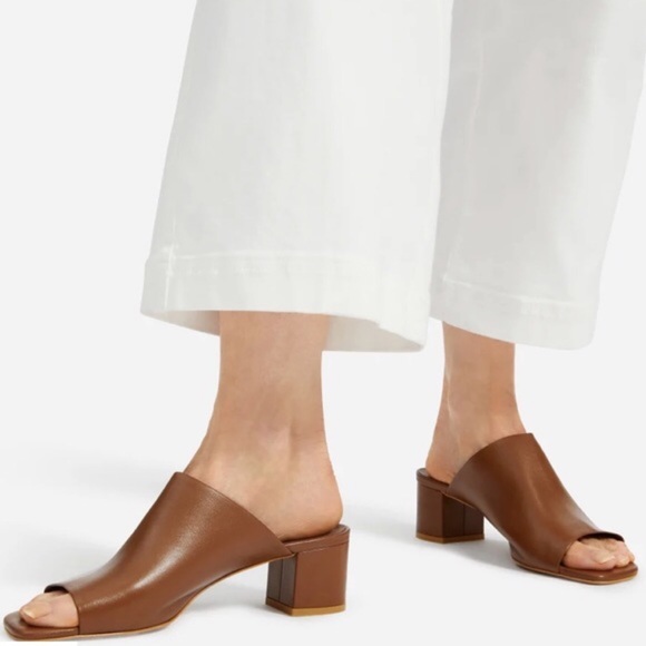 EVERLANE The Leather Mule Sandal In Chocolate 8 - Picture 15 of 16